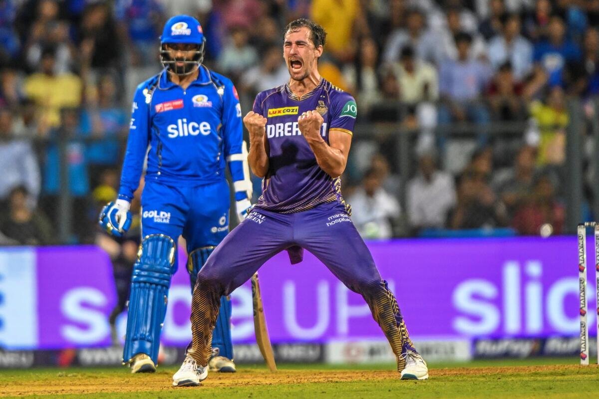 Mitchell Starc will hope to maintain his rhythm with the ball as KKR eyes a spot in the playoffs 